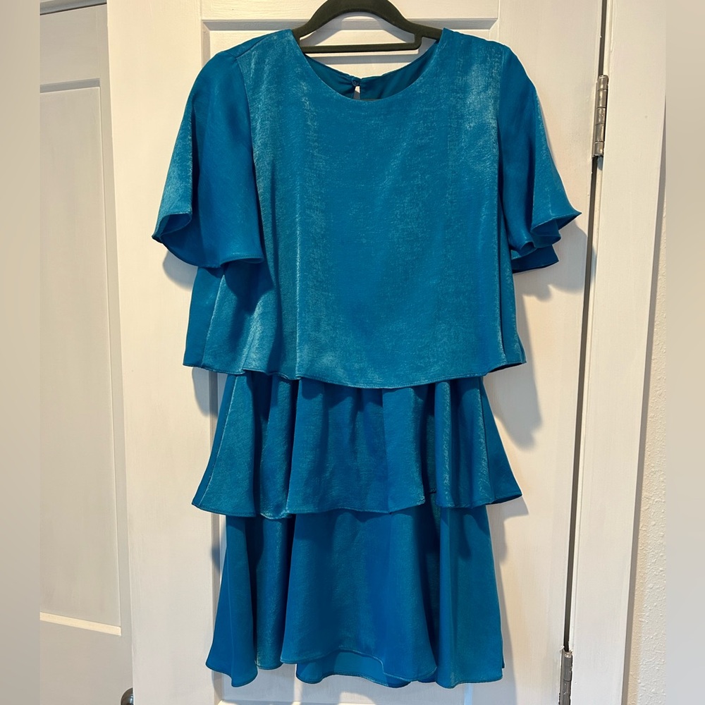 Blue summer dress. Zara. Size S.